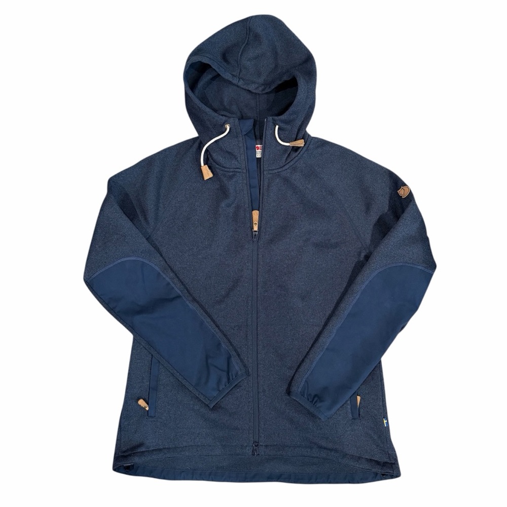 Fjallraven Ovik Navy Blue Hooded Jacket